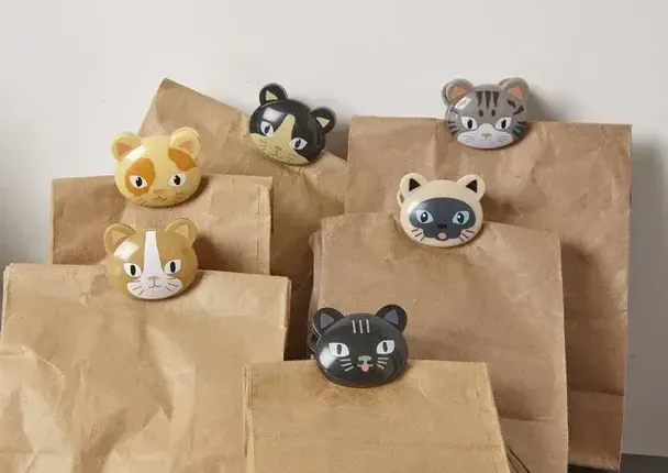 Kikkerland Clips Kat  x6