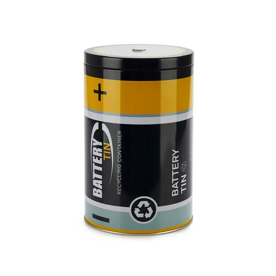 Balvi Afvalbatterijen Container Batterij Blik