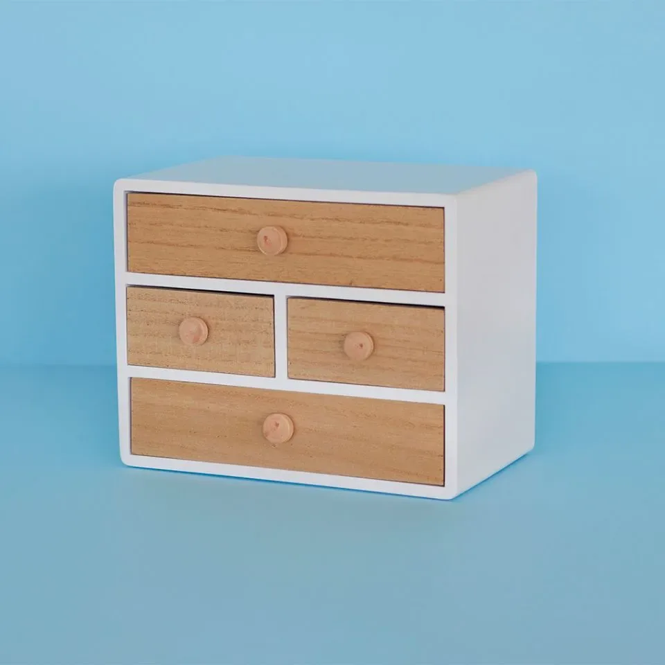 Balvi Juwelendoos Sieradendoos Loft Wit Hout