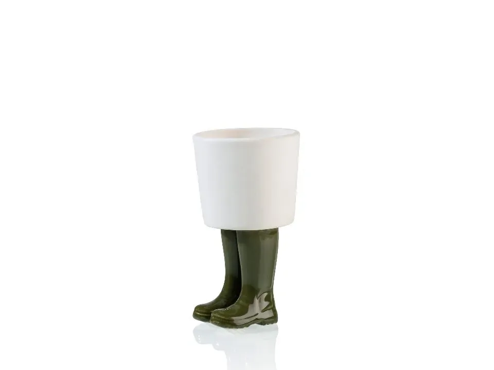 Bitten Design Bloempot Regenlaarzen Groen