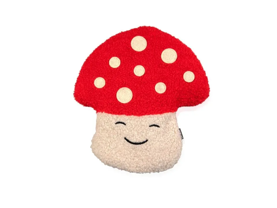 Bitten Design Warmtekussen Warmteknuffel Paddestoel Kersenpitkussen