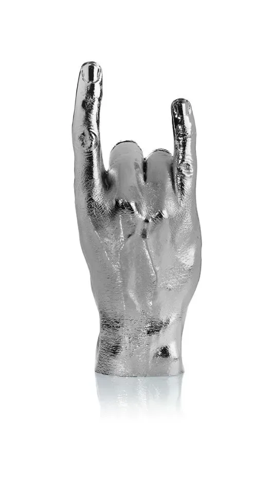 Bitten Design Sculptuur Beeld You Rock Zilver