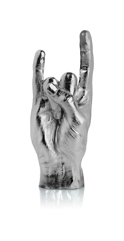 Bitten Design Sculptuur Beeld You Rock Zilver