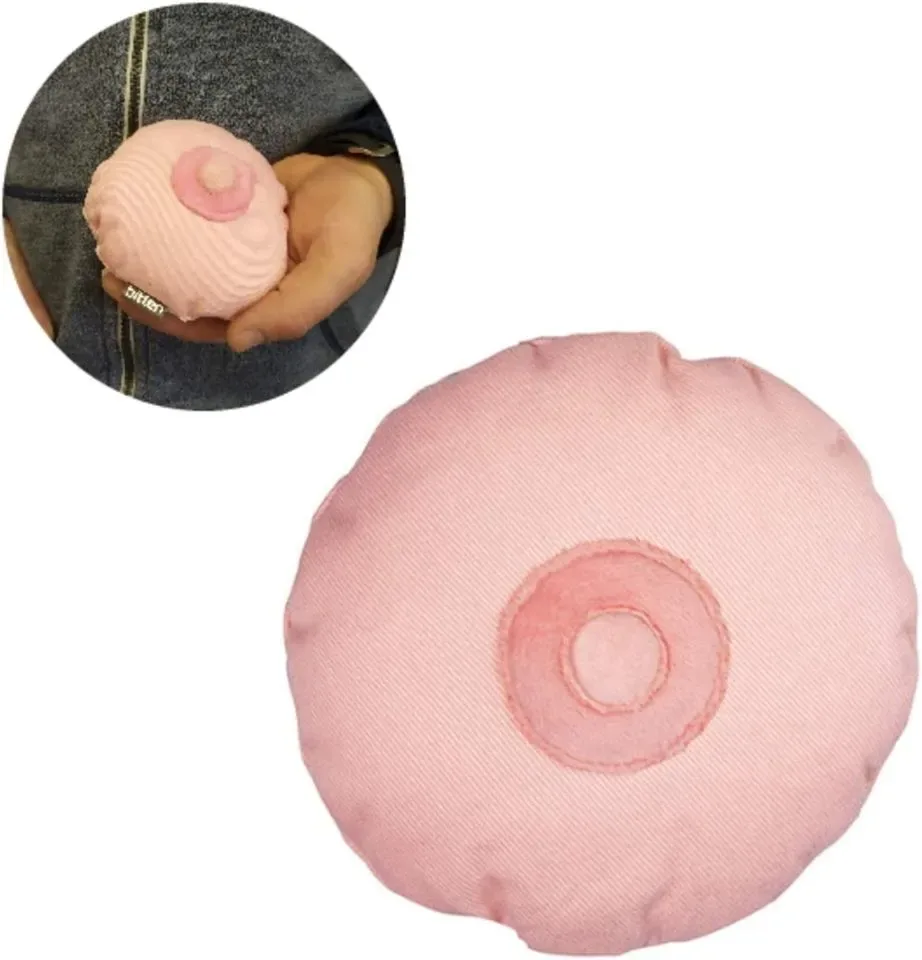 Bitten Design Handwarmer Boob Borst Roze Kersenpitkussen