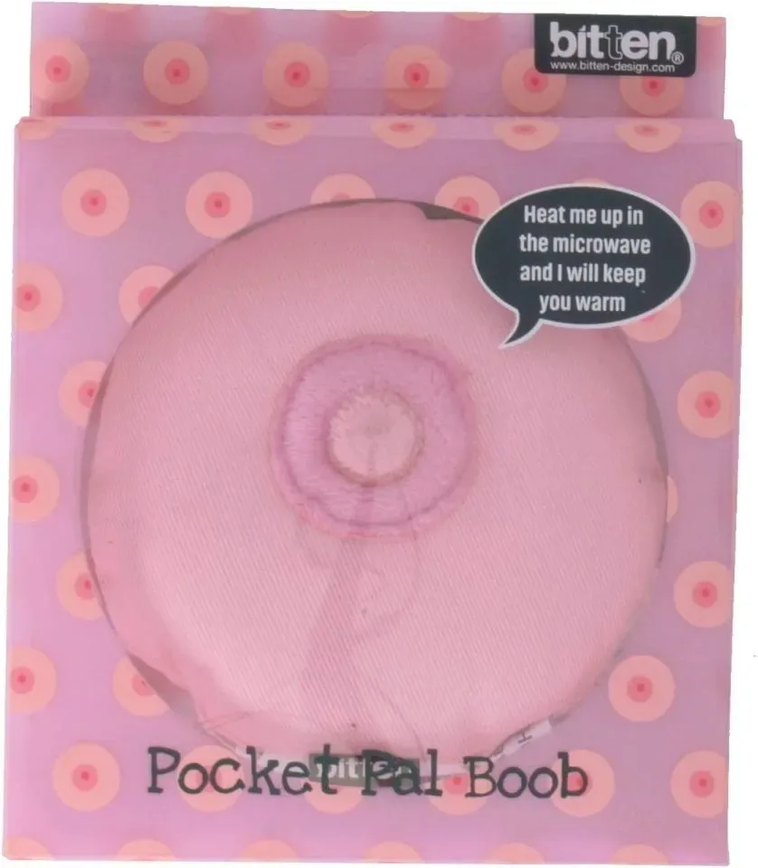 Bitten Design Handwarmer Boob Borst Roze Kersenpitkussen