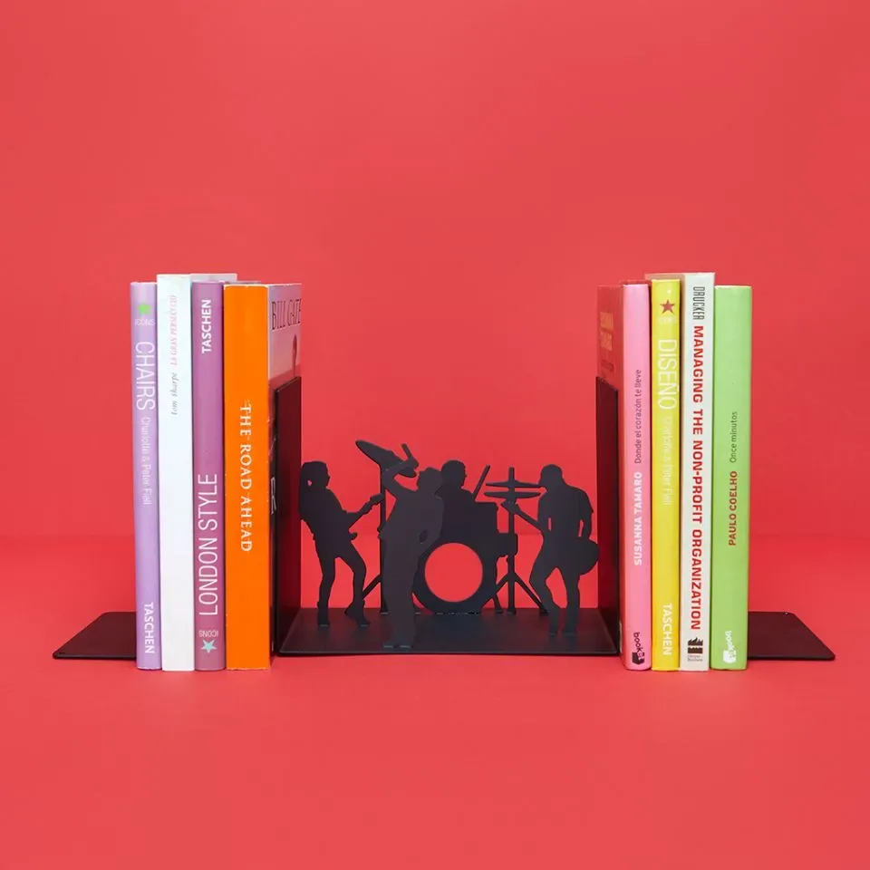 Balvi Boekensteun The Band Muziekgroep Metaal Zwart