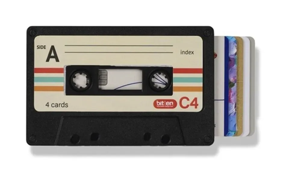 Bitten Design Kaarthouder Cassette Retro