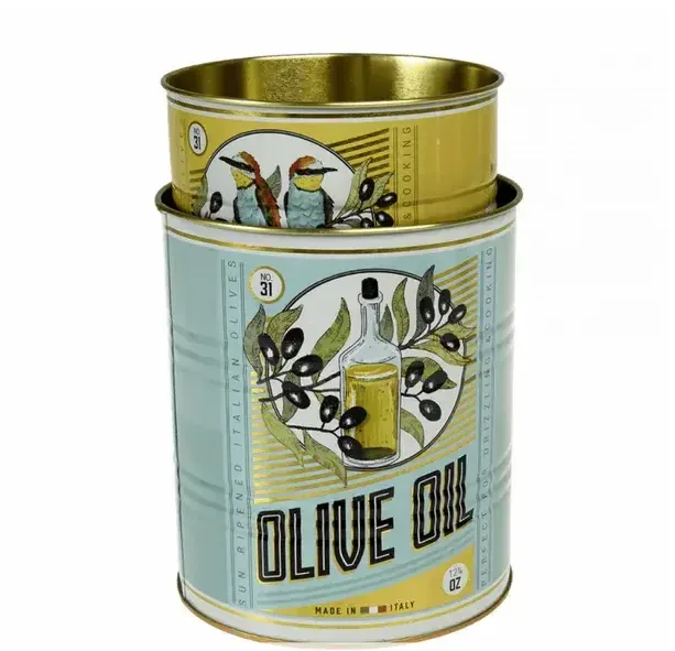Rex London Voorraad Blikken Set van 2 Olive Oil
