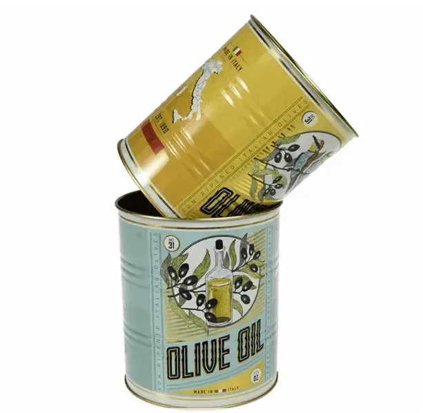 Rex London Voorraad Blikken Set van 2 Olive Oil