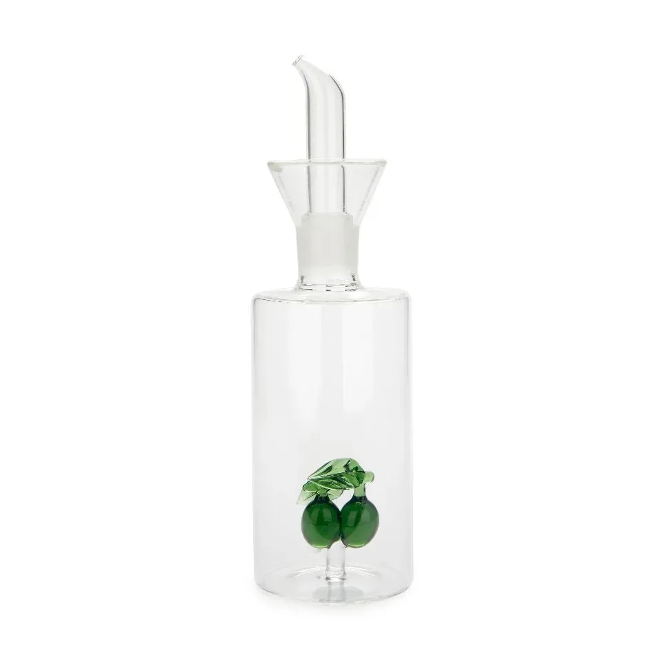 Balvi | Olie of Azijn Fles Olijven 350ml No Drip Glas