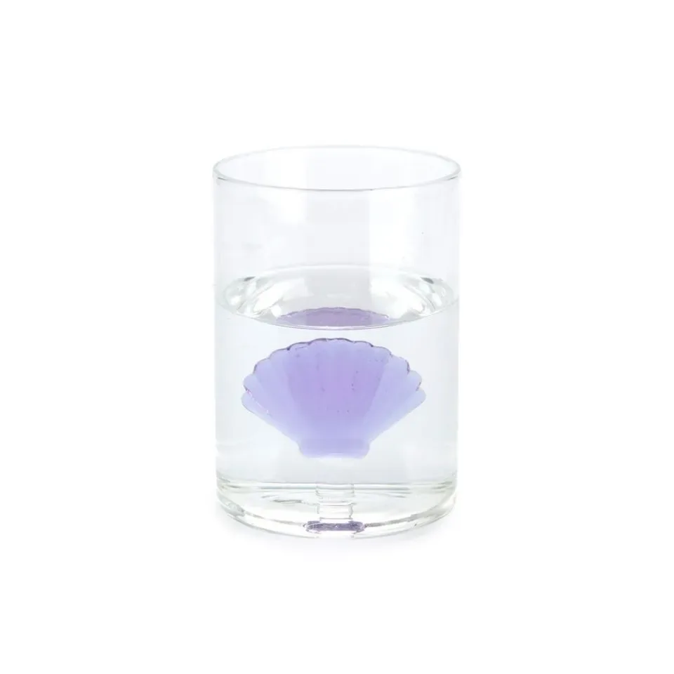 Balvi Water Glas Schelp Lila Paars Glas