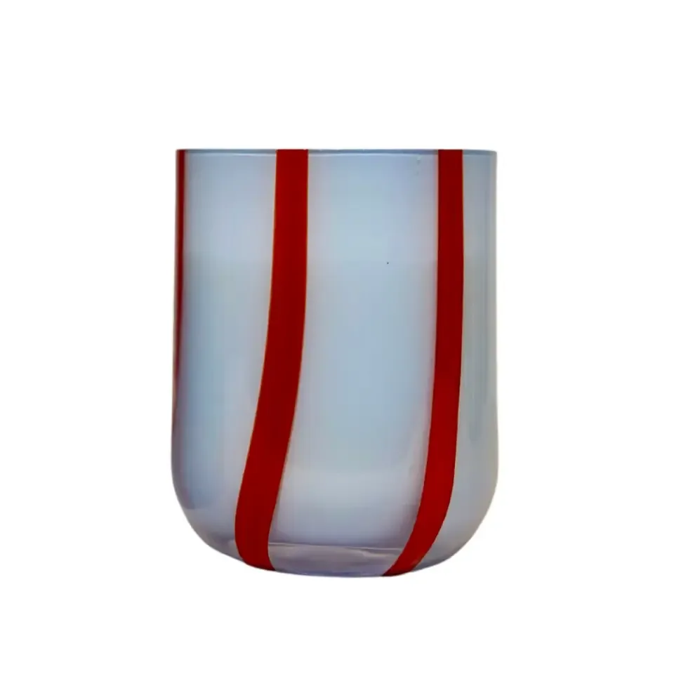 Maegen Drinkglas Strepen Blauw Rood Atina