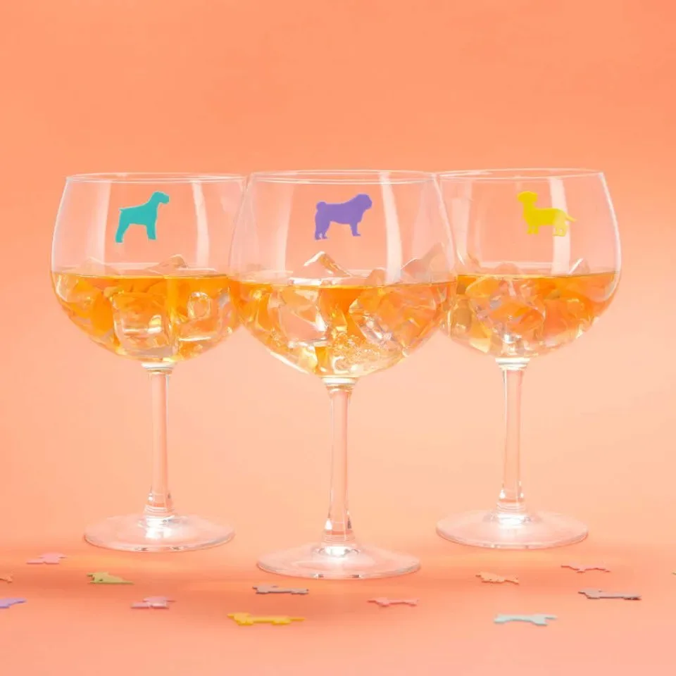 Balvi Glasmarkers Hond x8 Silicone