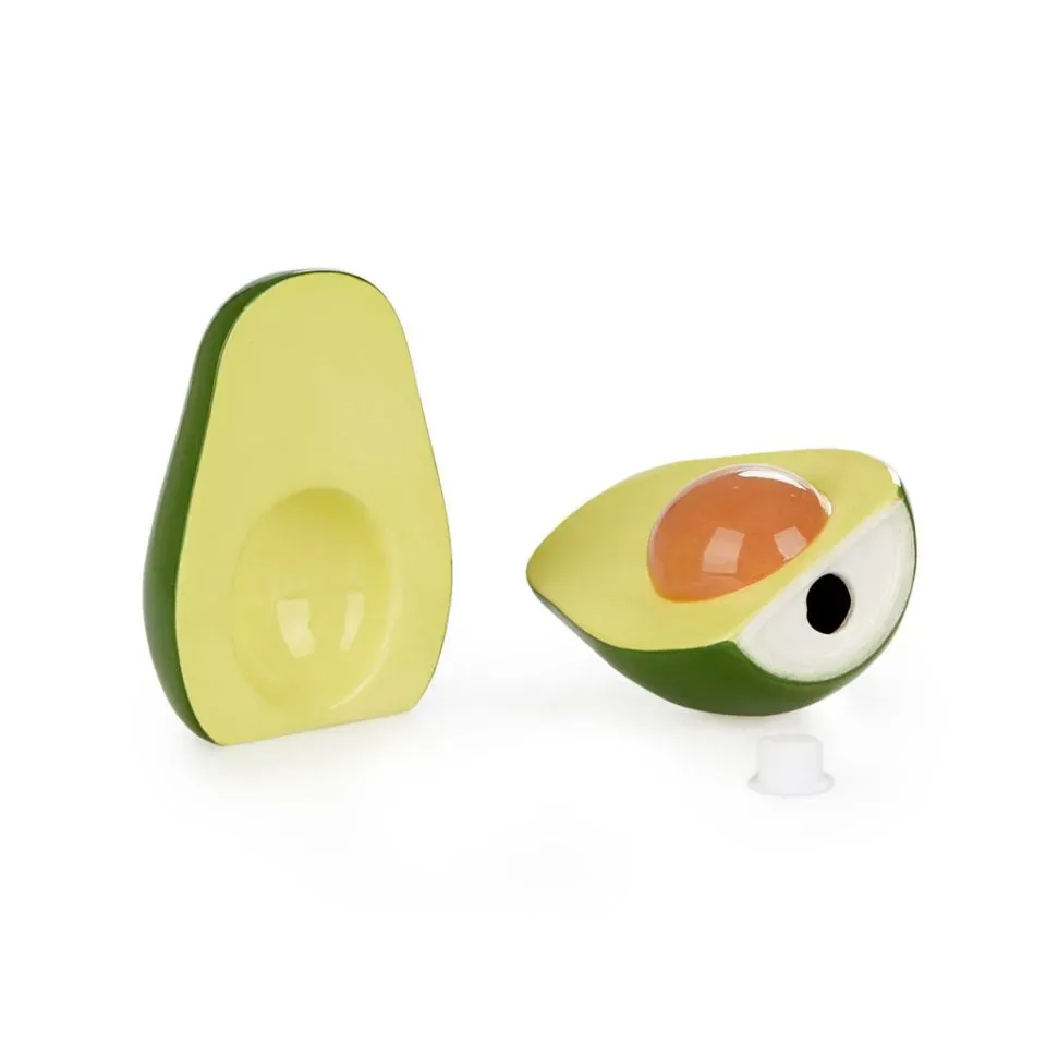Balvi Peper- en Zoutstel Avocado Groen Porselein
