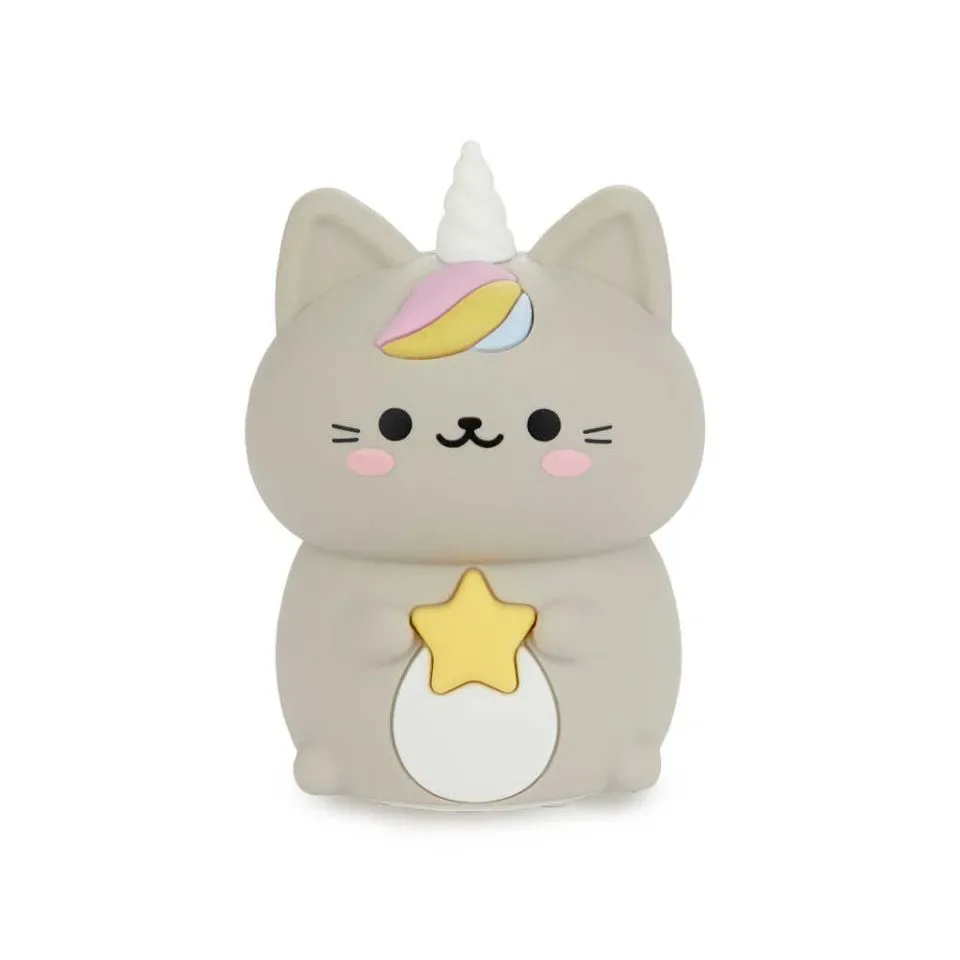 Balvi Nachtlamp Kat Poes Kawaii Grijs USB Kabel