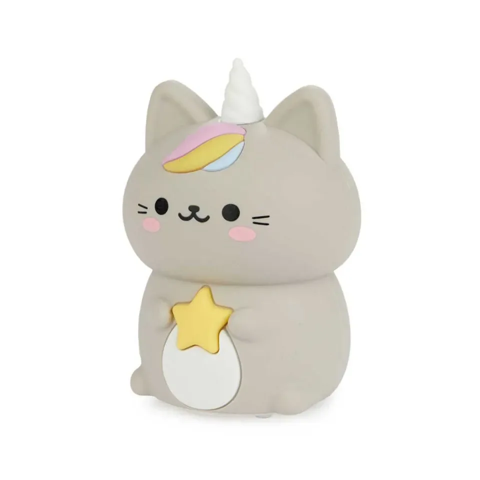 Balvi Nachtlamp Kat Poes Kawaii Grijs USB Kabel