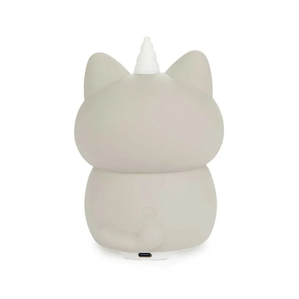 Balvi Nachtlamp Kat Poes Kawaii Grijs USB Kabel