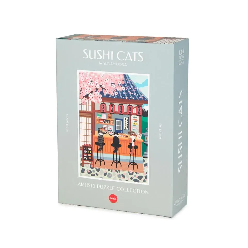 Balvi Puzzel Kat Poes Sushi 1000 Stuks Karton