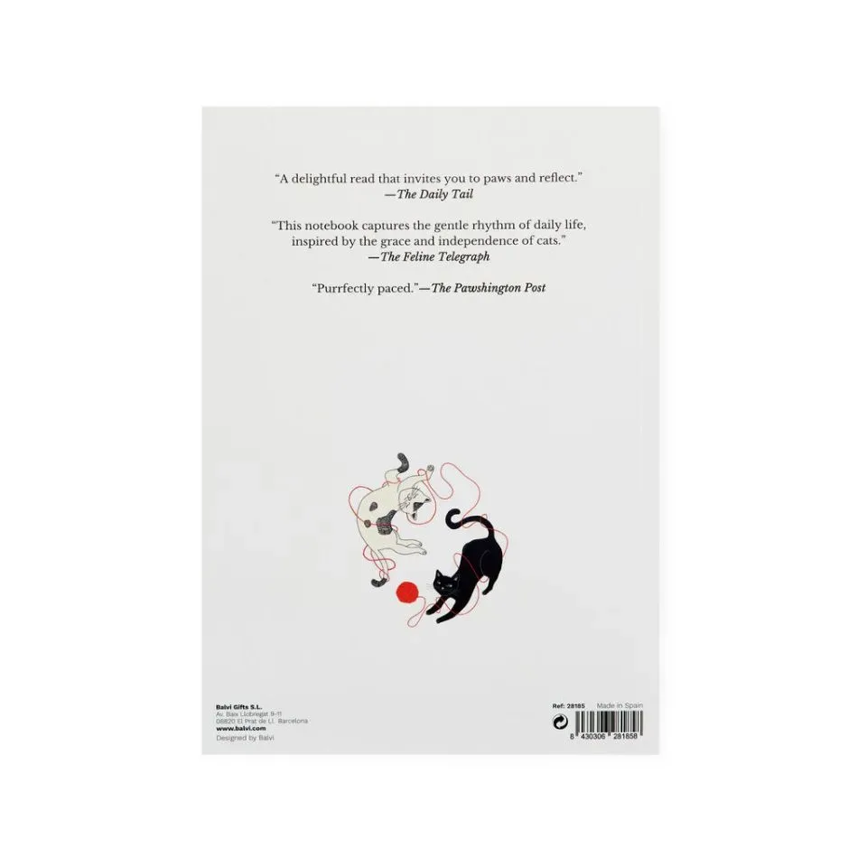 Balvi Notebook A5 Kat Poes Notitieboek Papier