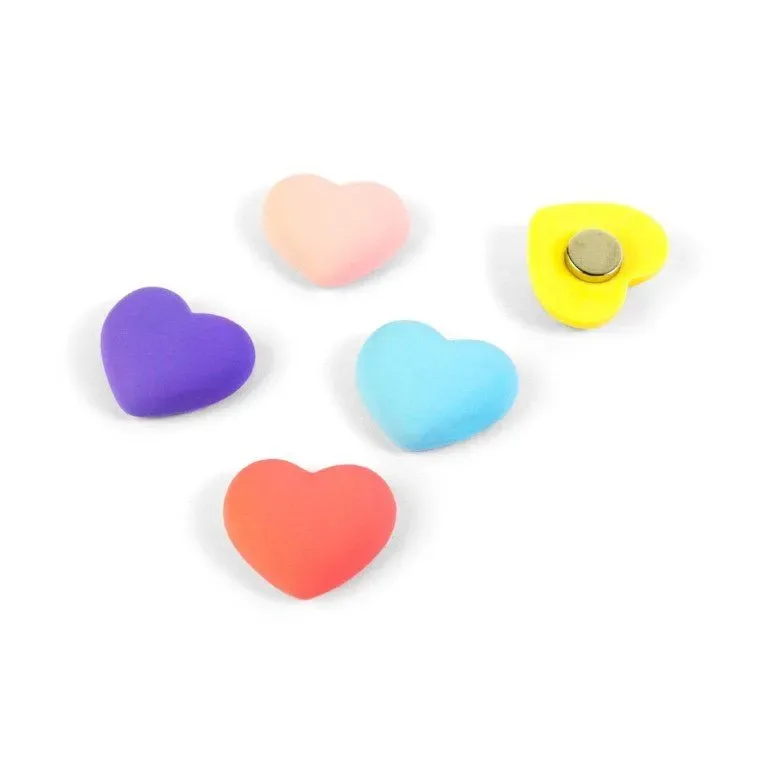 Trendform Magneten Hartjes Meerkleurig Set van 5 Stuks