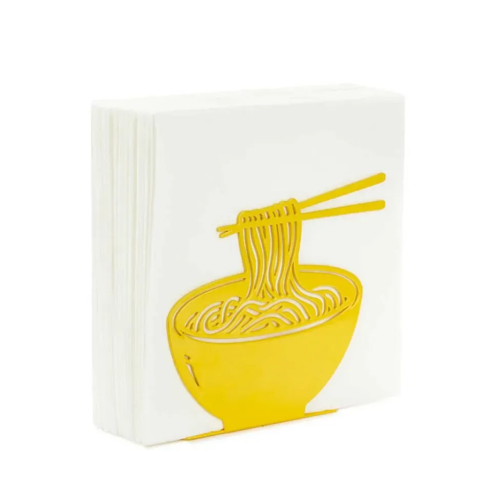 Balvi Servethouder Ramen Geel Metaal