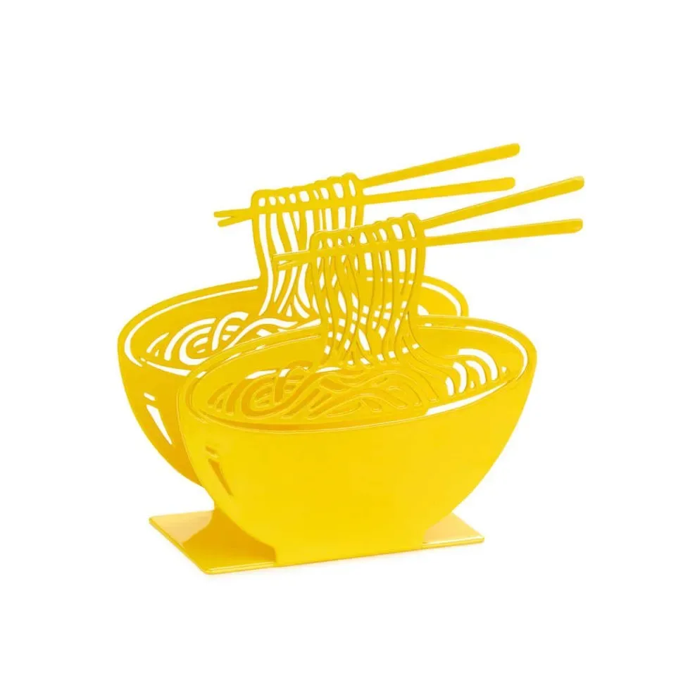 Balvi Servethouder Ramen Geel Metaal