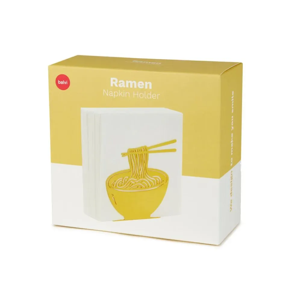 Balvi Servethouder Ramen Geel Metaal