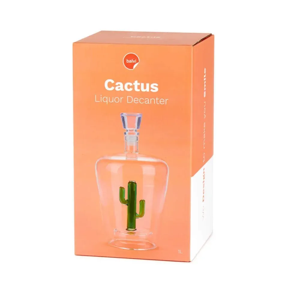Balvi Likeurkaraf Cactus Groen 1L Glas