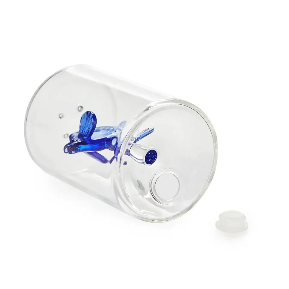 Balvi Zoutstrooier Vis Blauw Glas