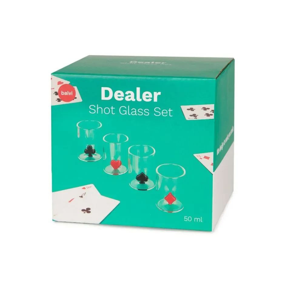 Balvi Shotglaasjes Dealer x4