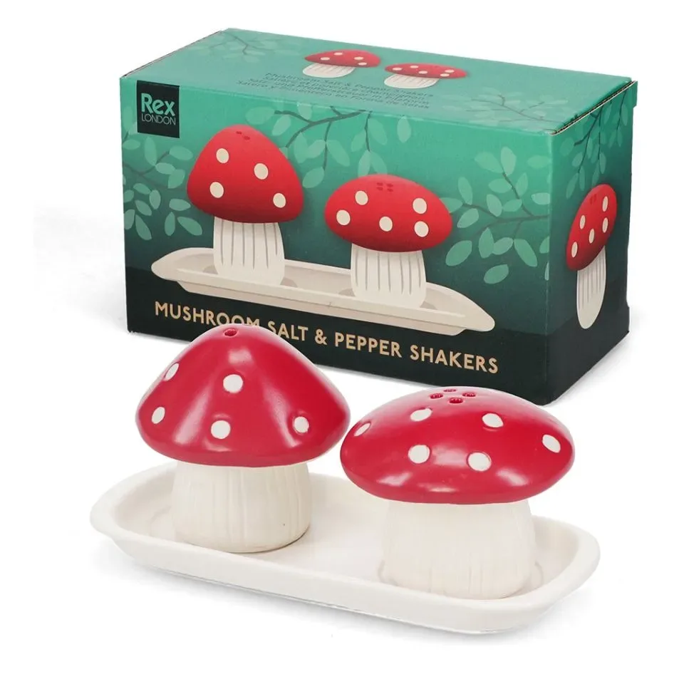 Rex London Peper- en Zoutstel Paddenstoelen