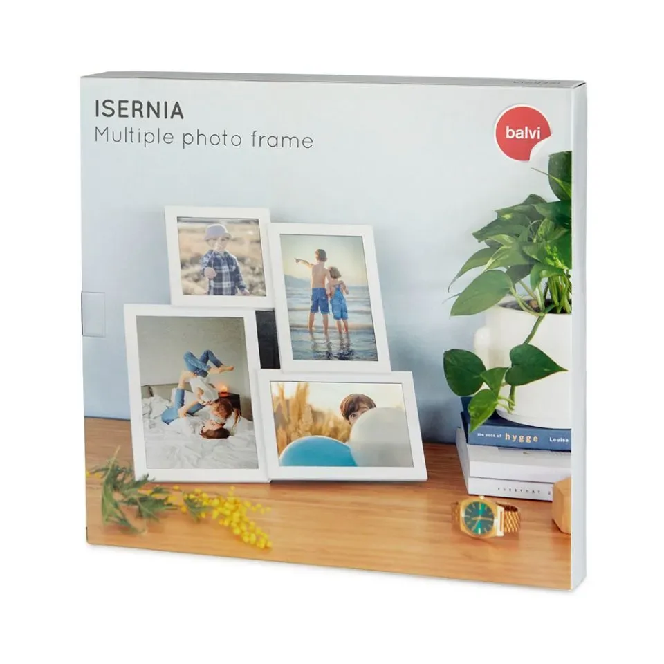 Balvi Fotolijst Fotokader Multi x4 Wit Isernia