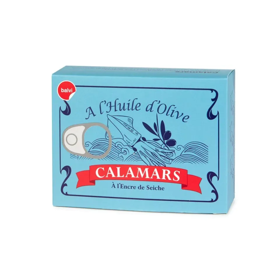 Balvi Cocktailprikkers Calamares x6 in Metalen Doos