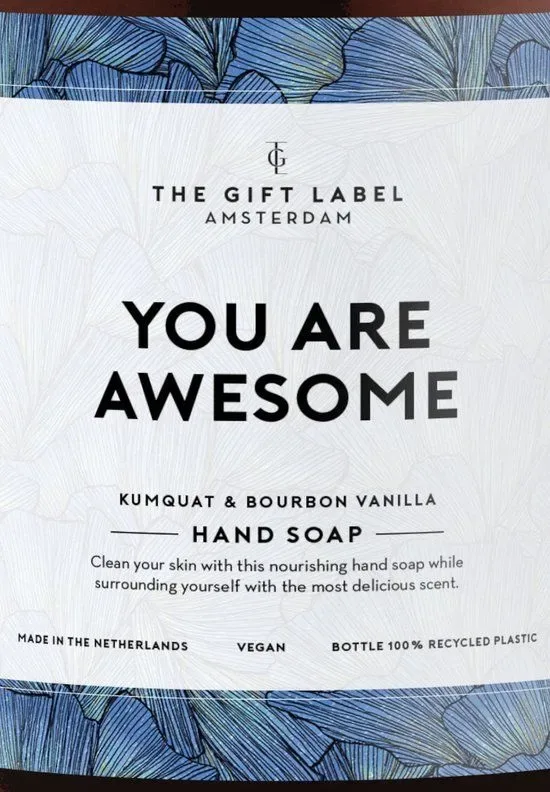 The Gift Label Handzeep You Are Awesome