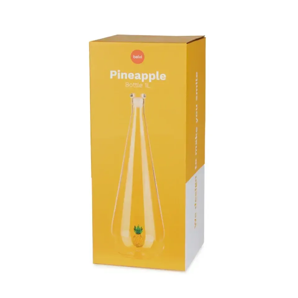 Balvi Waterfles Ananas 1L Glas