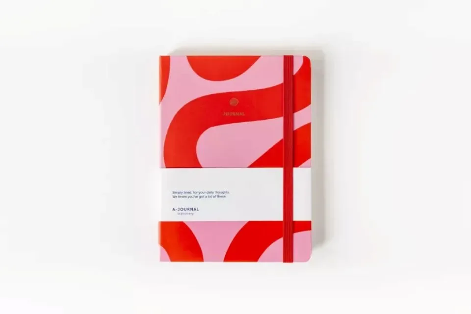 A-Journal | Notitieboek A5 Notebook Flow Pink Gelijnd