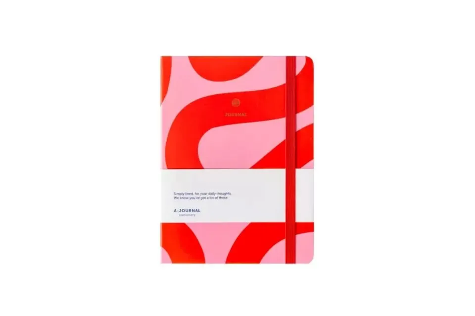 A-Journal | Notitieboek A5 Notebook Flow Pink Gelijnd