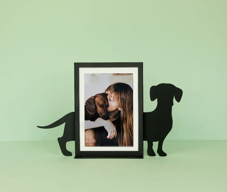 Fotolijst Fotokader Teckel Hond Zwart | Balvi