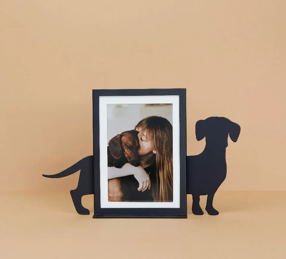 Fotolijst Fotokader Teckel Hond Zwart | Balvi