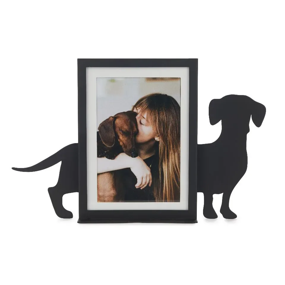 Fotolijst Fotokader Teckel Hond Zwart | Balvi