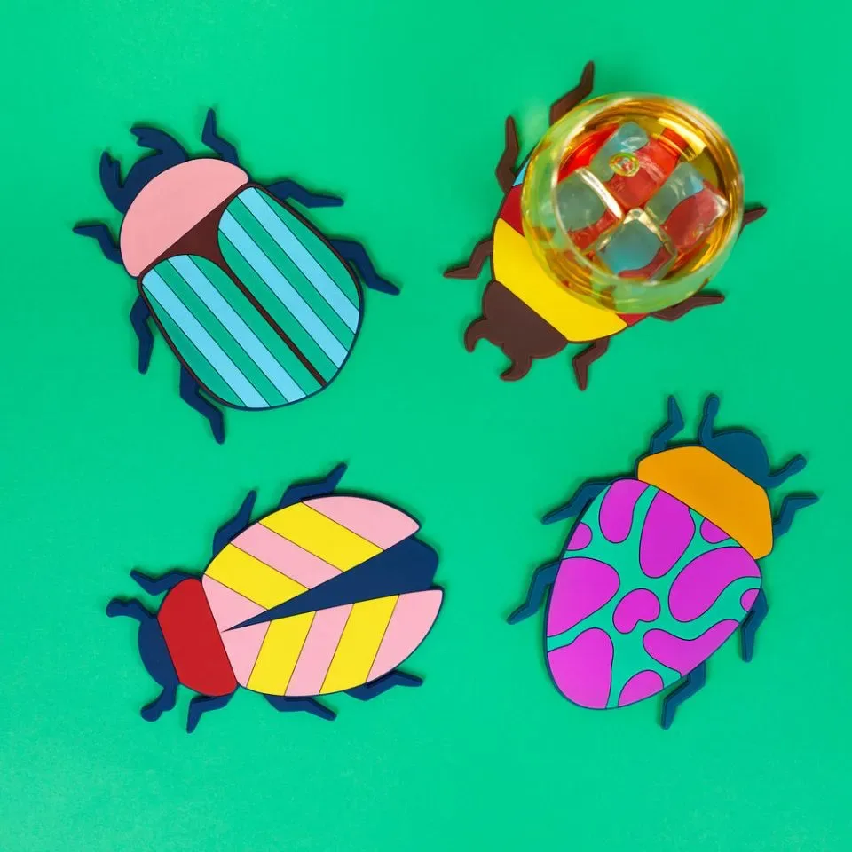Onderzetters Kevers The Beetles x4 | Balvi
