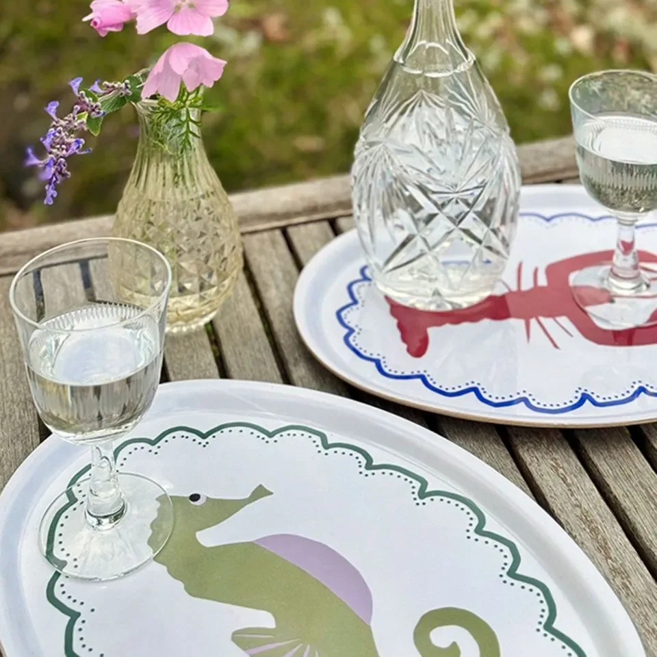 Serveerblad Dienblad Zeepaardje | BLU KAT