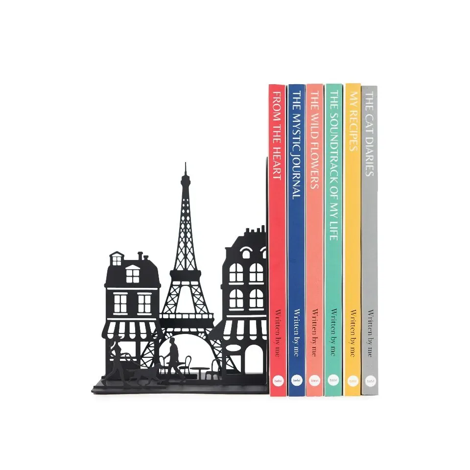 Boekensteun - Parijs Zwart | Balvi