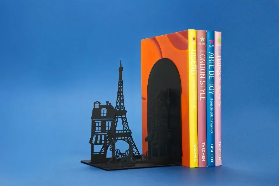 Boekensteun - Parijs Zwart | Balvi