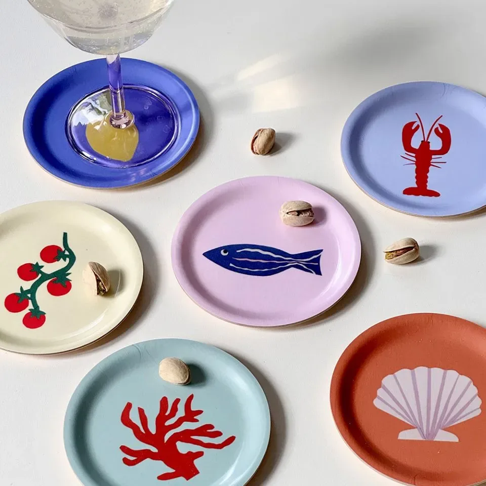 Onderzetters Seaside set van 6 | BLU KAT