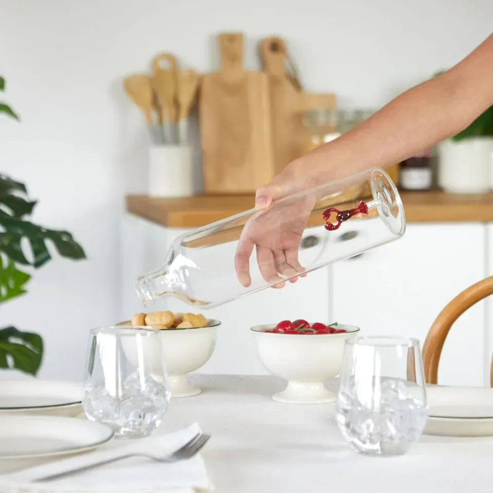 Waterfles Karaf Kreeft 1.2L Glas | Balvi