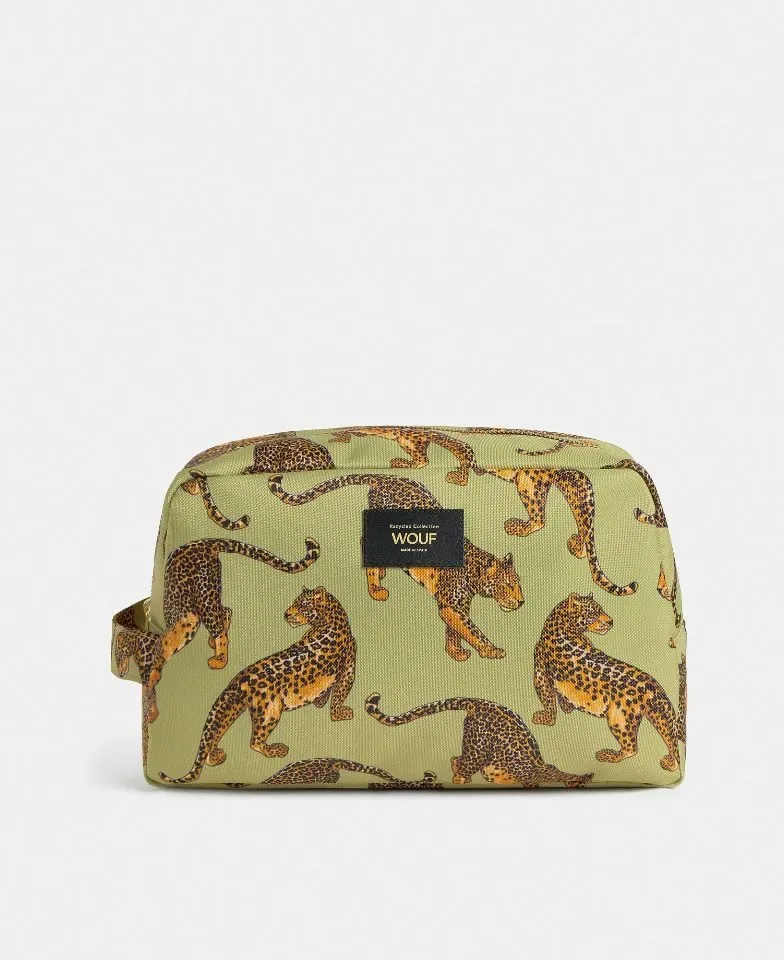 Wouf Toilettas Groot Leopard Avo