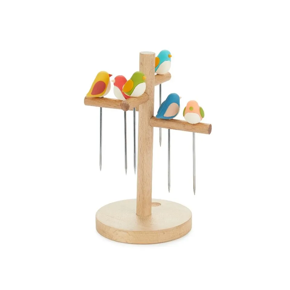 Balvi Cocktailprikkers Vogels x6