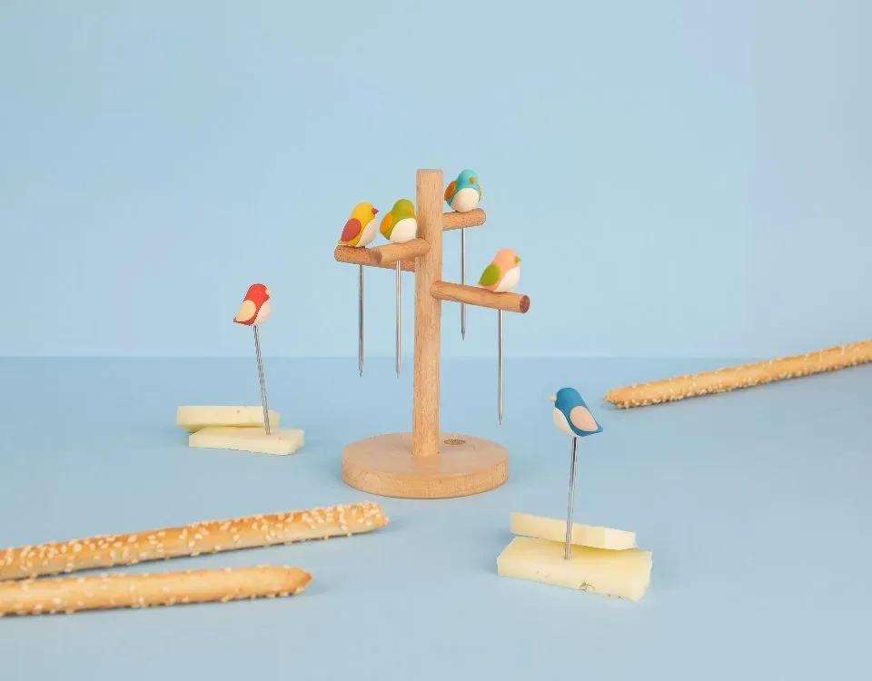 Balvi Cocktailprikkers Vogels x6