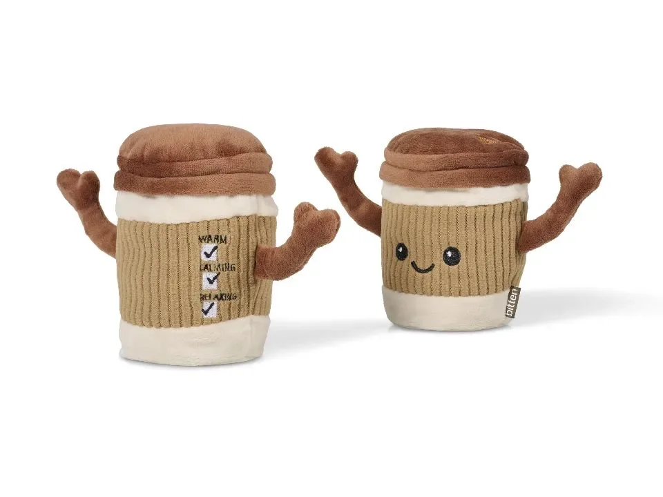 Bitten Latte To Go Kersenpitkussen Knuffel